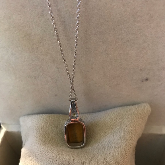 NWT South African Tigers Eye Ring & Pendant Set - Picture 2 of 6